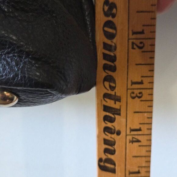 EUC LIKE NEW KOOBA BLACK PEBBLED GENUINE LEATHER LARGE TOTE BAG - Picture 16 of 16